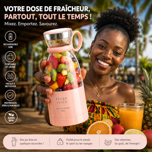 Mini Blender Portable – Jus en 30s