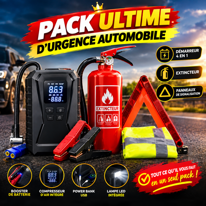 🎁 1 DÉMARREUR & GONFLEUR 4-EN-1 + 2 CADEAUX AUTO OFFERTS !