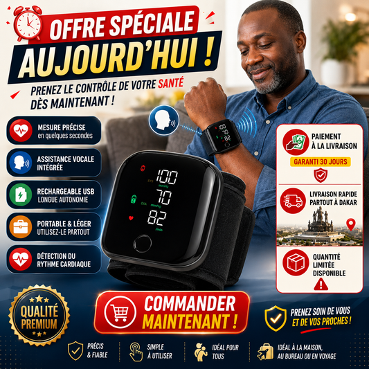 Tensiomètre Vocal Rechargeable – Rapide & Ultra Précis
